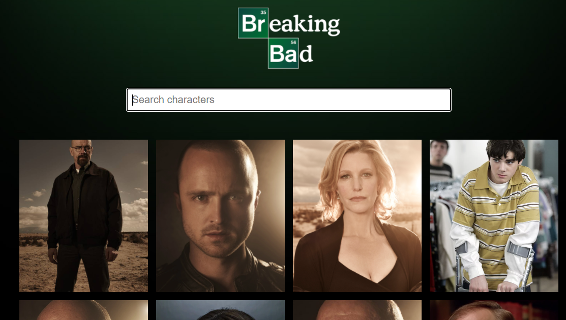 React App using Breaking Bad API